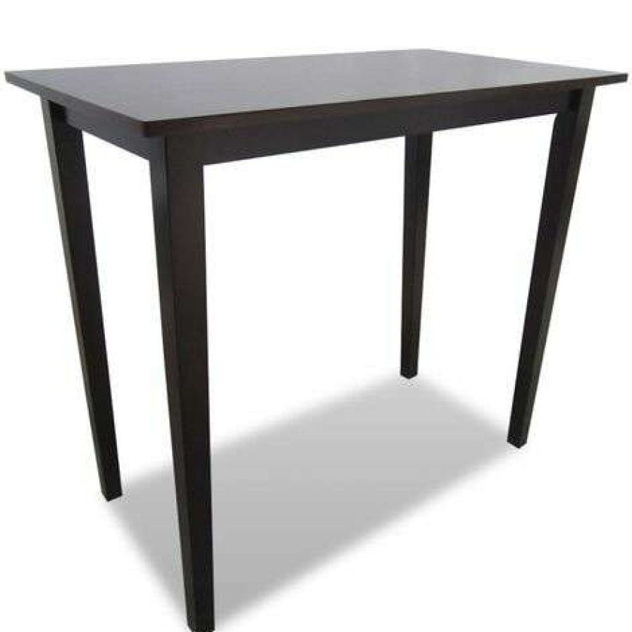 Table Haute Et Bar * | Promo Supermarket Table De Bar En Bois Marron