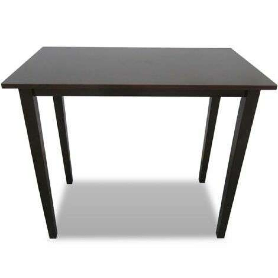 Table Haute Et Bar * | Promo Supermarket Table De Bar En Bois Marron