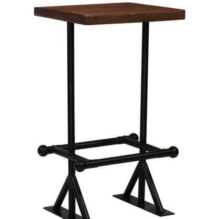 Table Haute Et Bar * | Le Moins Cher Youthup Mobilier De Bar 3 Pcs Bois De Recuperation Massif Brun