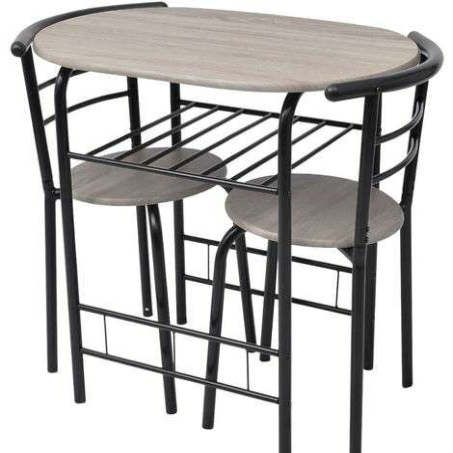 Table Haute Et Bar * | Grosses Soldes Topdeal Ensemble De Meuble Pour Salle A Manger Mdf Vdff09584_Fr