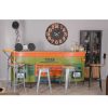 Table Haute Et Bar * | Meilleure Affaire Meuble House Bar Industriel Tata Collection Nola Vert