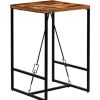 Table Haute Et Bar * | Coupon True Deal Table De Bar Bois Recycle Solide 70 X 70 X 106 Cm