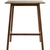 Table Haute Et Bar * | Top 10 Miliboo Table De Bar Noyer L90 Cm Russel Noyer