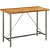 Table Haute Et Bar * | Meilleure Vente Supermarket Table De Bar Teck Recycle Massif 150 X 70 X 106 Cm