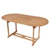 Table Haute Et Bar * | Les Meilleures Critiques De Youthup Table De Jardin 180X90X75 Cm Bois De Teck Solide Mobilier De Jardin Marron