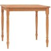 Table Haute Et Bar * | Meilleure Vente Table Batavia Bois De Teck Massif 85X85X75 Cm Vidaxl