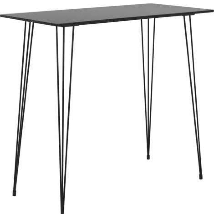 Table Haute Et Bar * | Bon Marche True Deal Ensemble De Bar 5 Pcs Noir Et Gris