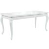 Table Haute Et Bar * | De Gros Inlife Table De Salle A Manger 179X89X81 Cm Blanc Brillant