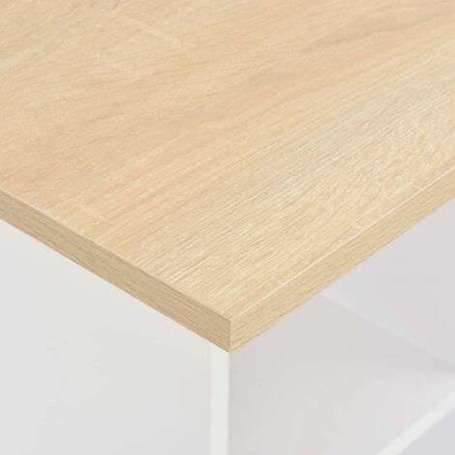 Table Haute Et Bar * | Bon Marche Asupermall Table De Bar Blanc 60X60X110 Cm