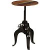 Table Haute Et Bar * | Budget Supermarket Table De Bar Bois De Recuperation Massif 60X(76-110) Cm