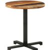 Table Haute Et Bar * | Top 10 Happyshopping Table De Bistro Ronde O70 75 Cm Bois De Recuperation Massif