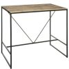 Table Haute Et Bar * | Budget Atmosphera, Crzateur D'Intzrieur Table De Bar Design Edena 70X115Cm Noir