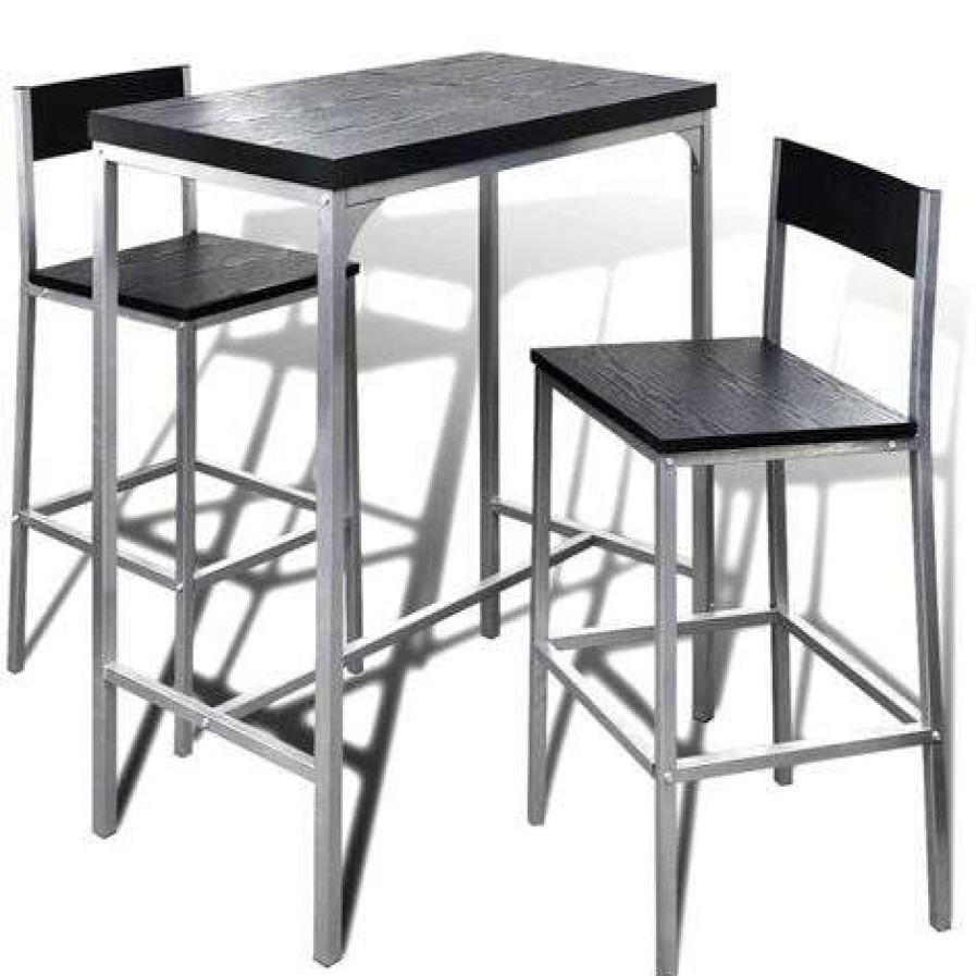 Table Haute Et Bar * | Offres Asupermall Jeu De Bar Petit-Dejeuner A Comptoir Eleve