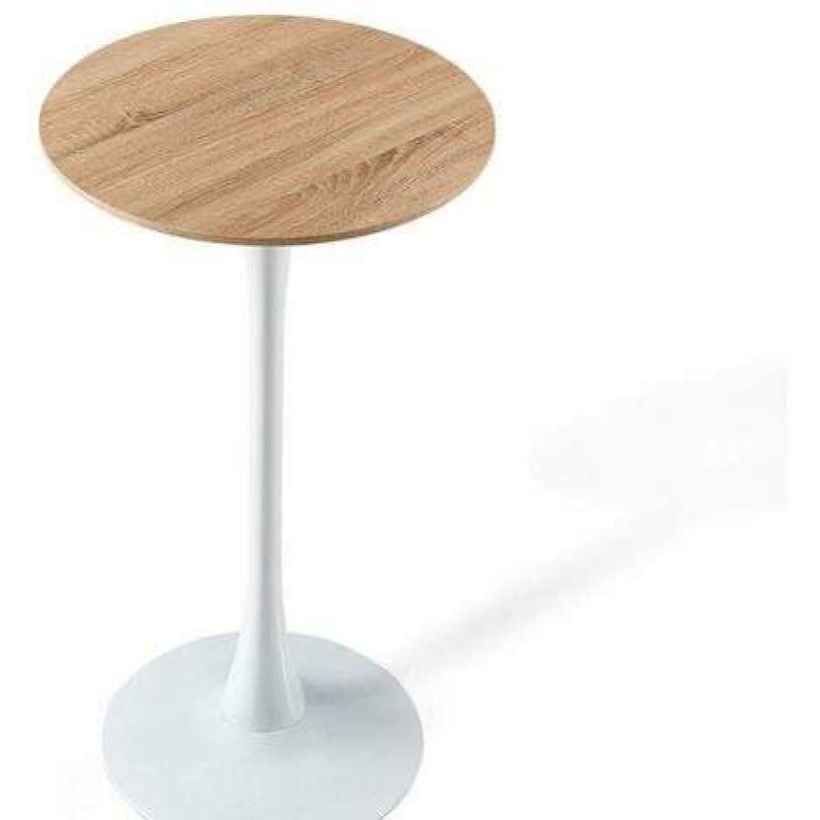 Table Haute Et Bar * | Meilleure Vente Vmo Home Table Haute Ibiza White-Wood O