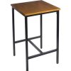 Table Haute Et Bar * | Coupon Woltu 1 X Table De Bar. Table De Bistrot.Table A Manger. Structure En Metal.Plateau En Bois Massif. 66X66X110Cm