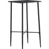 Table Haute Et Bar * | Budget True Deal Table De Bar Noir 60X60X111 Cm Mdf