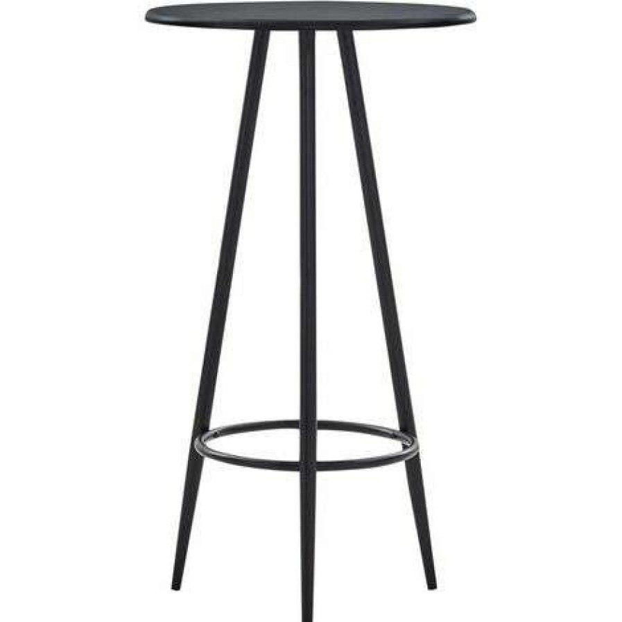 Table Haute Et Bar * | Meilleure Vente Hommoo Ensemble De Bar 5 Pcs Similicuir Blanc Hdv21887