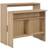 Table Haute Et Bar * | De Gros True Deal Table De Bar Avec 2 Dessus De Table Chene 130 X 40 X 120 Cm