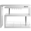 Table Haute Et Bar * | Le Moins Cher Miliboo Bar Design Laque Blanc Amovible Max Blanc Laque