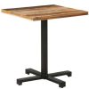 Table Haute Et Bar * | Promo Asupermall Table De Bistro Carree 70X70X75 Cm Bois De Recuperation Massif