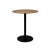 Table Haute Et Bar * | Le Moins Cher Dutchbone Table De Bar Ronde 75 93 Cm Decor Chene Et Metal Braza