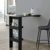 Table Haute Et Bar * | Coupon Table De Bar Bromolla 120 X 45 X 106 Cm Noir [En.Casa]