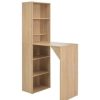 Table Haute Et Bar * | Acheter True Deal Table De Bar Avec Armoire Chene 115 X 59 X 200 Cm