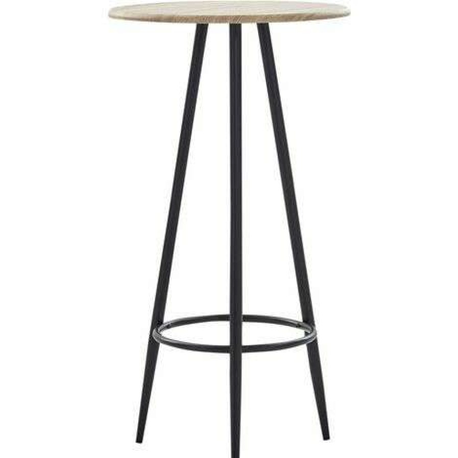 Table Haute Et Bar * | Nouveau Hommoo Ensemble De Bar 5 Pcs Similicuir Blanc Hdv21978