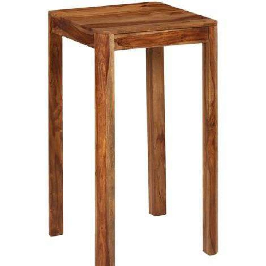 Table Haute Et Bar * | Grosses Soldes Topdeal Table De Bar Bois 60 X 60 X 107 Cm