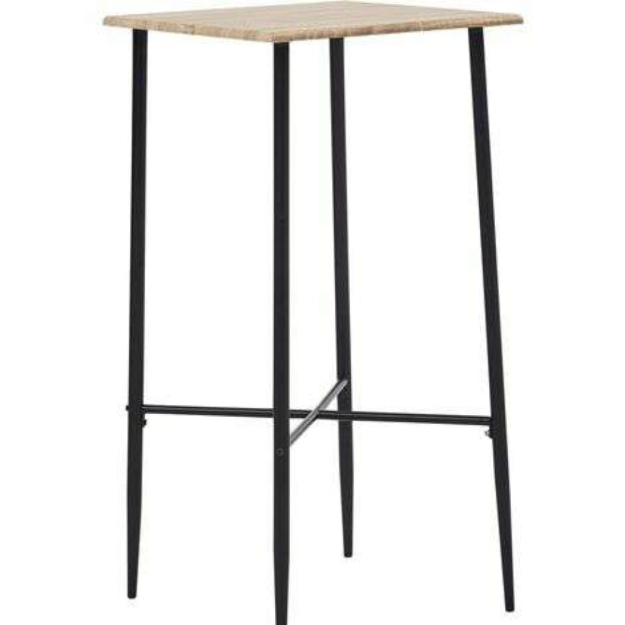 Table Haute Et Bar * | Nouveau True Deal Ensemble De Bar 5 Pcs Plastique Noir