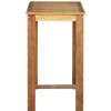 Table Haute Et Bar * | Meilleure Vente Inlife Table De Bar Bois D'Acacia Solide 60 X 60 X 105 Cm