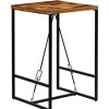 Table Haute Et Bar * | Nouveau Litzee Table De Bar Bois Recycle Solide 70 X 70 X 106 Cm #