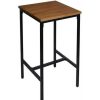 Table Haute Et Bar * | Meilleure Affaire Helloshop26 Table Bistrot 110 Cm En Bois Avec Structure En Metal Bois