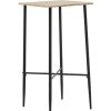 Table Haute Et Bar * | Meilleur Prix Youthup Table De Bar Chene 60 X 60 X 111 Cm Mdf Brun