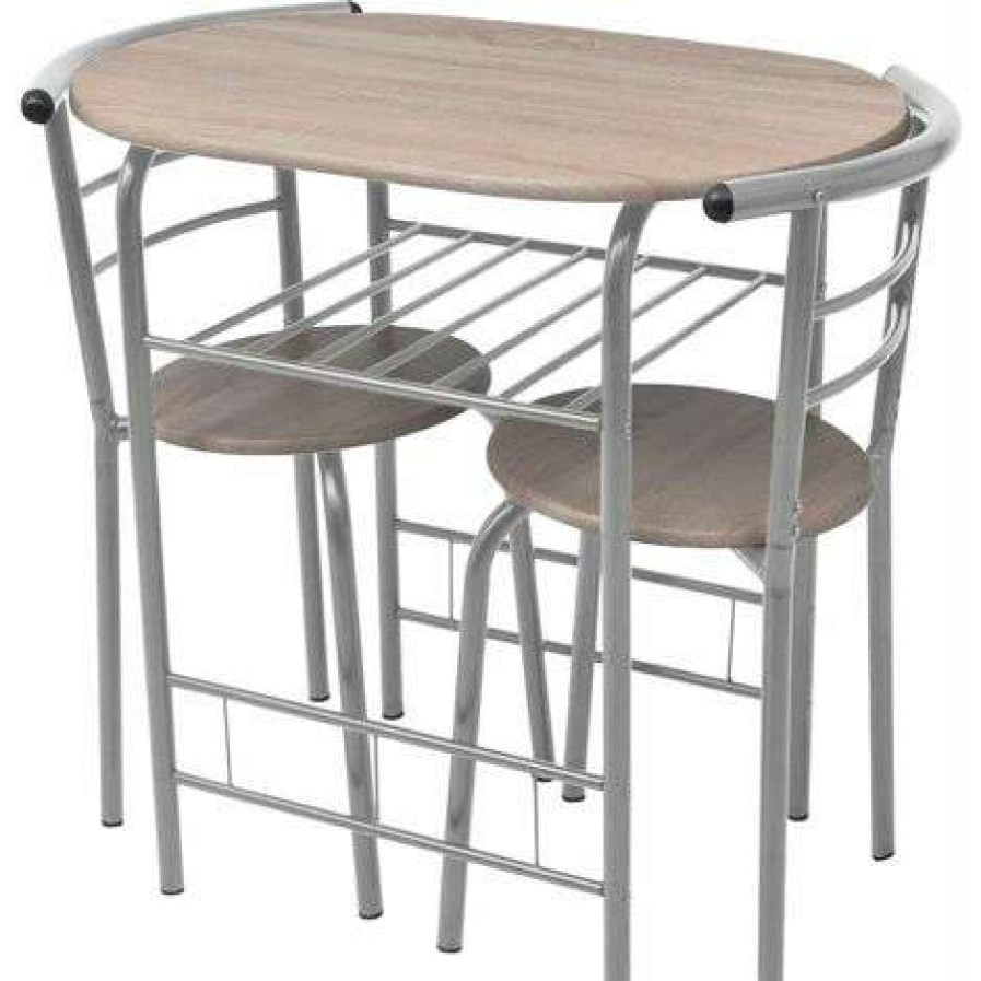 Table Haute Et Bar * | Le Moins Cher Hommoo Ensemble De Meuble Pour Salle A Manger Mdf Hdv09585