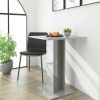 Table Haute Et Bar * | Top 10 Supermarket Table De Bistro Gris Brillant 60X60X75 Cm Agglomere