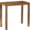 Table Haute Et Bar * | Meilleur Prix Asupermall Table De Bar Bois De Sesham Massif 118 X 60 X 107 Cm