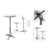 Table Haute Et Bar * | Coupon Bigb Table Haute De Bar Type Bristot O 60 Cm En Aluminium Pliable Et Reglable