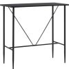 Table Haute Et Bar * | Bon Marche True Deal Table De Bar Noir 120X60X110 Cm Mdf