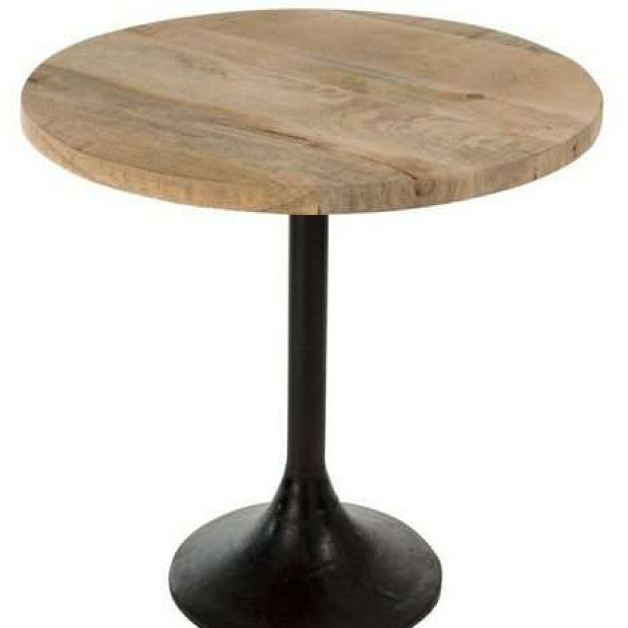 Table Haute Et Bar * | Promo Les Tendances Table De Bar Bois Massif Clair Corali D 65 Cm