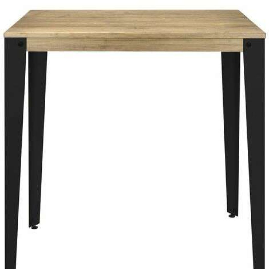 Table Haute Et Bar * | Meilleur Prix Table Mange Debout Lunds 60X100X110Cm Noir-Vieilli. Box Furniture Noir