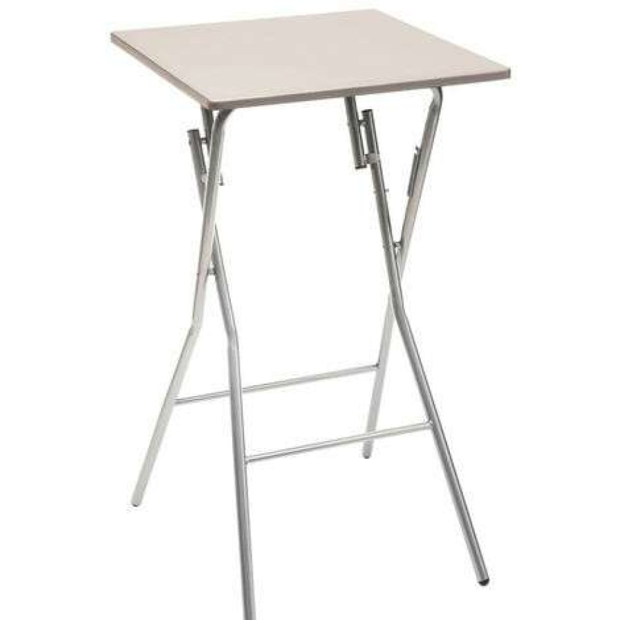 Table Haute Et Bar * | Budget Five Table De Bar Pliante Taupe 60 X 60 Cm Taupe