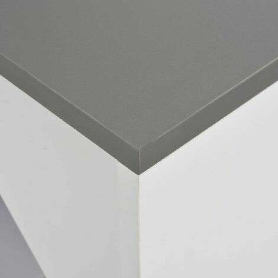 Table Haute Et Bar * | Grosses Soldes Hommoo Table De Bar Avec Armoire Blanc 115 X 59 X 200 Cm Hdv22382