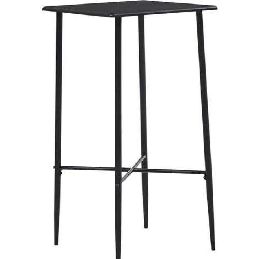 Table Haute Et Bar * | Offres Asupermall Ensemble De Bar 3 Pcs Tissu Noir