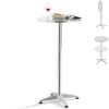 Table Haute Et Bar * | Coupon Table De Bistrot Ronde Avesta A Hauteur Reglable 75 Cm / 115 Cm [En.Casa]