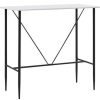 Table Haute Et Bar * | Meilleur Prix Topdeal Table De Bar Blanc 120 X 60 X 110 Cm Mdf