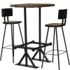 Table Haute Et Bar * | Meilleure Vente True Deal Mobilier De Bar 3 Pcs Bois De Recuperation Massif