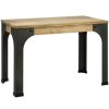 Table Haute Et Bar * | Bon Marche Box Furniture Banc Banquette Bristol Style Industriel Vintage 39X70X46 Cm Noir