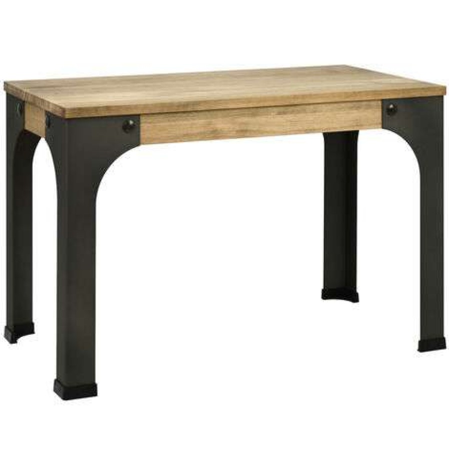 Table Haute Et Bar * | Bon Marche Box Furniture Banc Banquette Bristol Style Industriel Vintage 39X70X46 Cm Noir