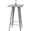 Table Haute Et Bar * | Le Moins Cher Table Haute Hhg-906, Metal, Design Industriel 105X60X60Cm ~ Gris